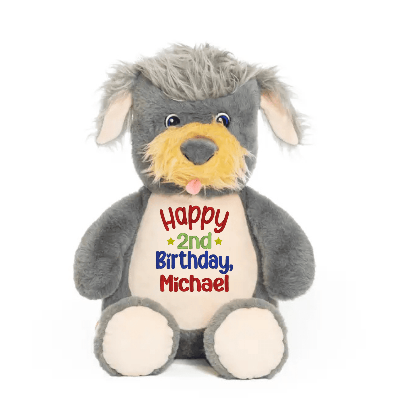 Personalized Birthday Stuffed Animal with Stars - Tiny Tots Boutique