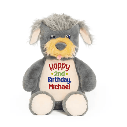 Personalized Birthday Stuffed Animal with Stars - Tiny Tots Boutique
