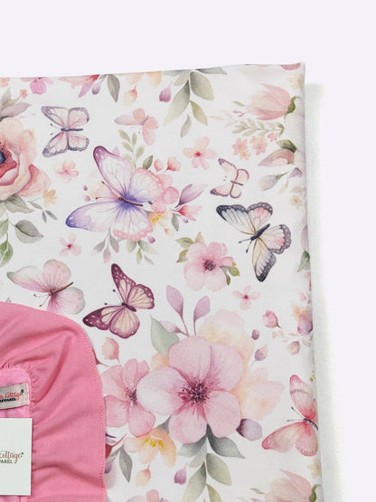 Personalized Butterfly Blooms Minky Blanket - Tiny Tots Boutique