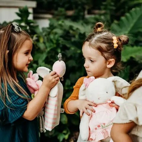 Personalized Butterfly Lovey - Pink Stripes - Tiny Tots Boutique