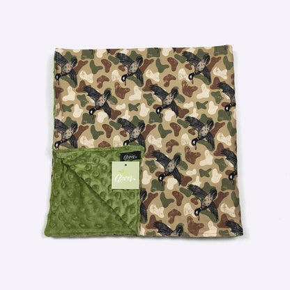 Personalized Camo Duck Minky Blanket - Tiny Tots Boutique