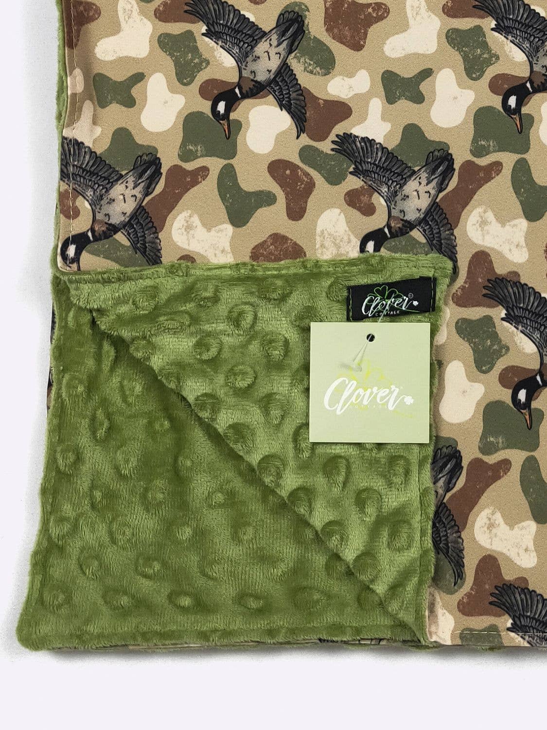 Personalized Camo Duck Minky Blanket - Tiny Tots Boutique
