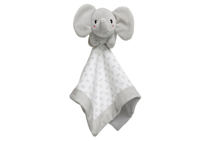 Personalized Elephant Lovey - Security Baby Blanket Gray - Tiny Tots Boutique