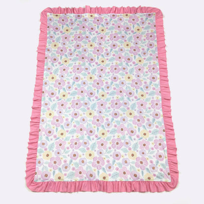 Personalized Faded Garden Minky Blanket - Tiny Tots Boutique