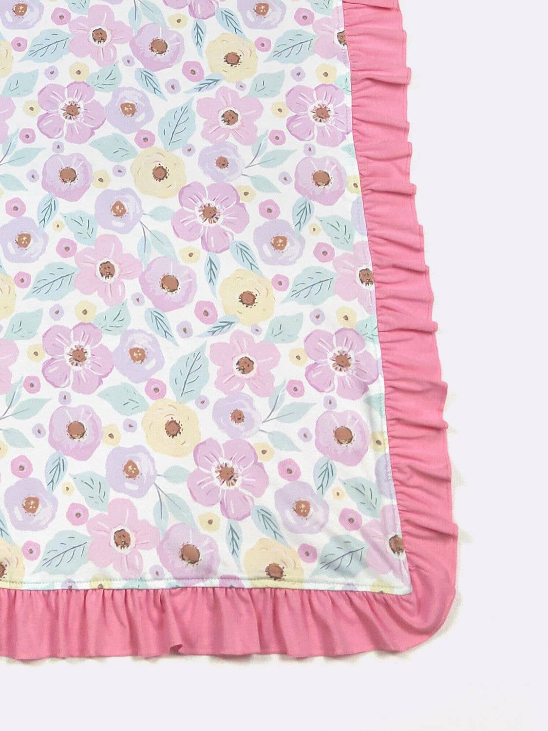 Personalized Faded Garden Minky Blanket - Tiny Tots Boutique