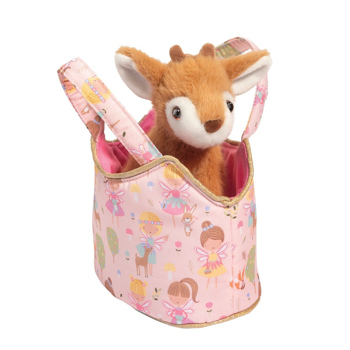 Personalized Fairy Friends Kids Purse with Fawn Plush Animal - Tiny Tots Boutique