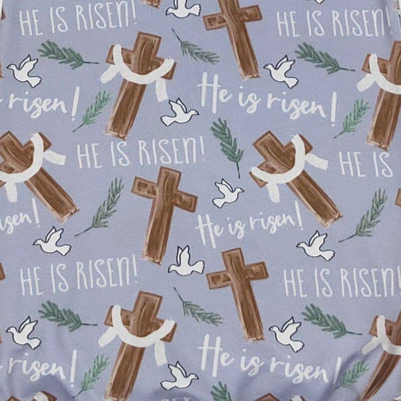 Personalized Faithful Cross Minky Blanket - Tiny Tots Boutique