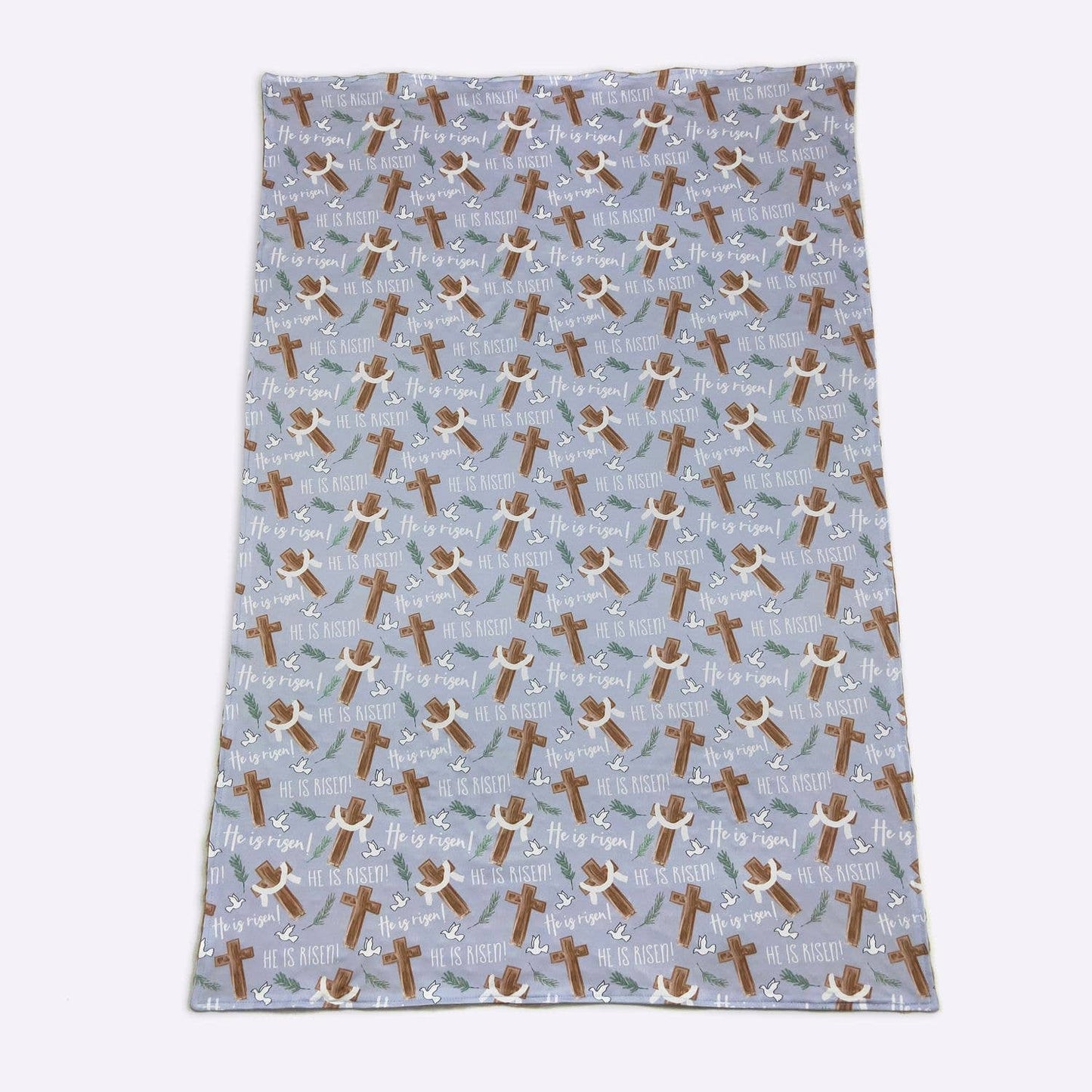 Personalized Faithful Cross Minky Blanket - Tiny Tots Boutique