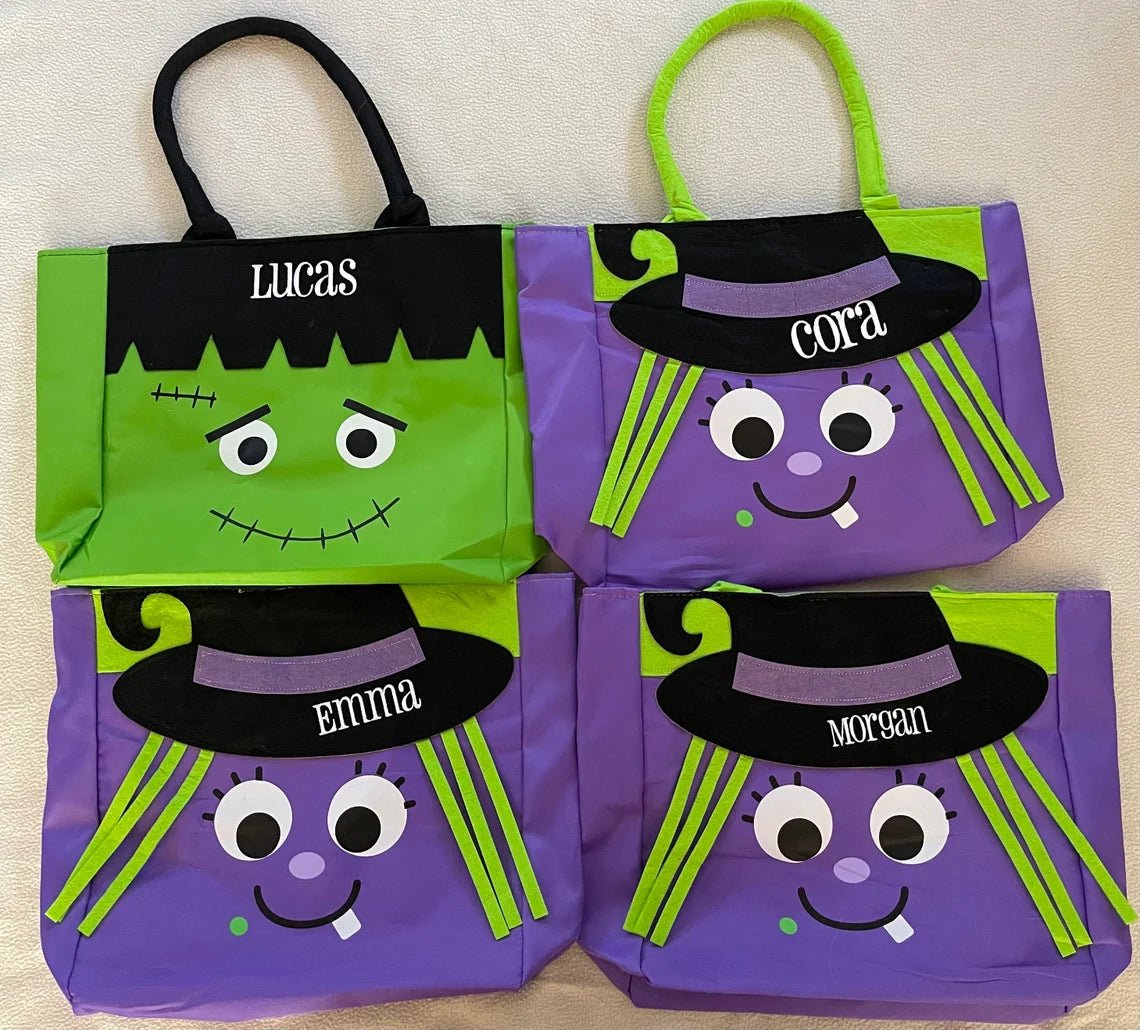 Personalized Halloween Tote - Reuseable - Tiny Tots Boutique