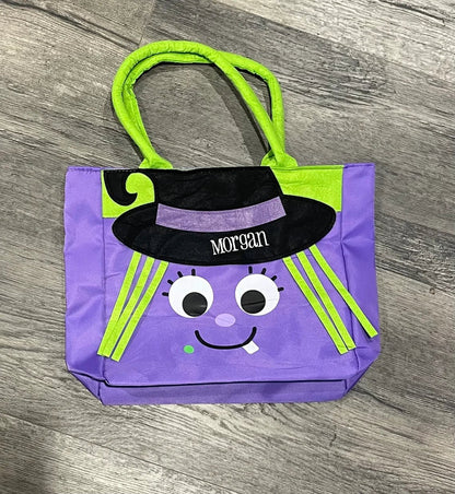 Personalized Halloween Tote - Reuseable - Tiny Tots Boutique