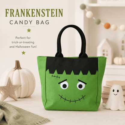 Personalized Halloween Tote - Reuseable Treat Bag for Kids - Tiny Tots Boutique