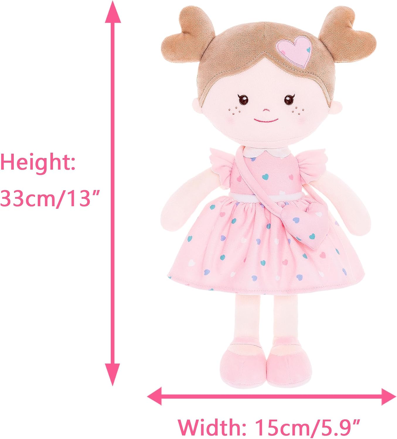 Personalized Heart Plush Doll - Tiny Tots Boutique