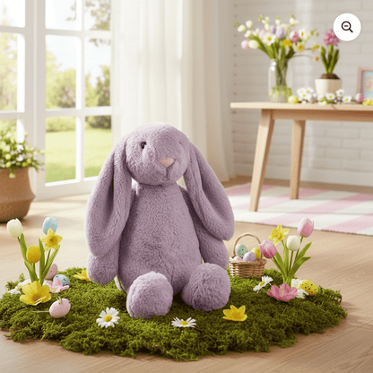 Personalized Lilac Plush Bunny - Custom Embroidered Name - Tiny Tots Boutique