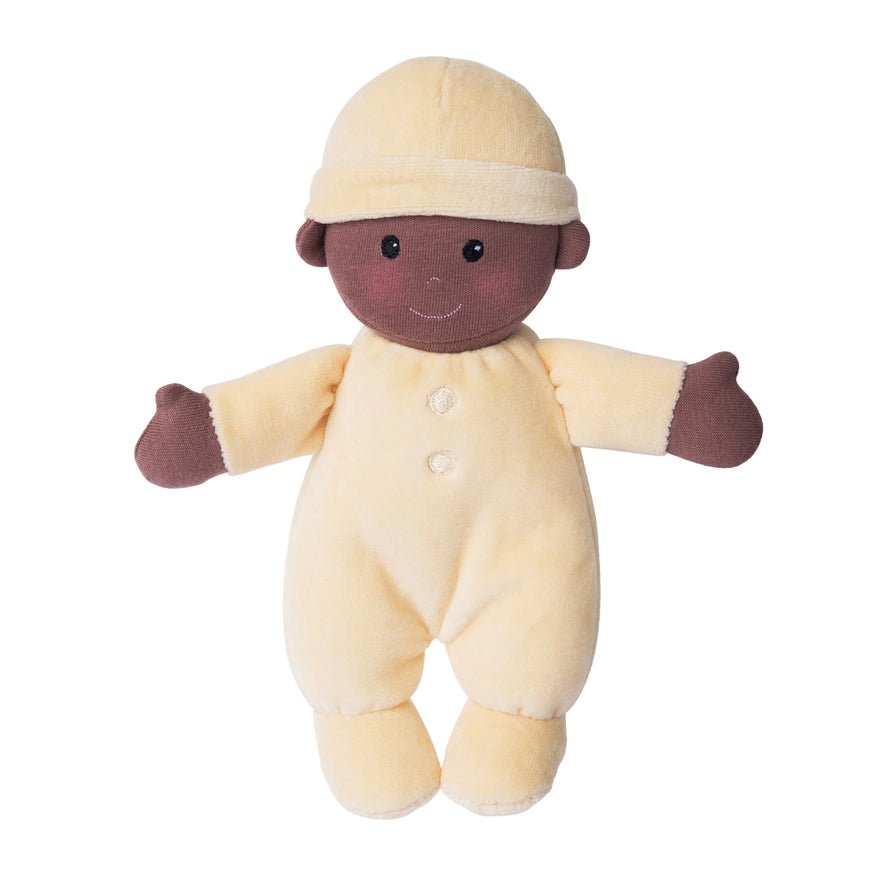 Personalized Organic First Baby Doll - Yellow - Tiny Tots Boutique