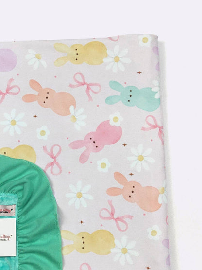Personalized Pastel Peeps Minky Blanket - Tiny Tots Boutique