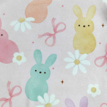 Personalized Pastel Peeps Minky Blanket - Tiny Tots Boutique