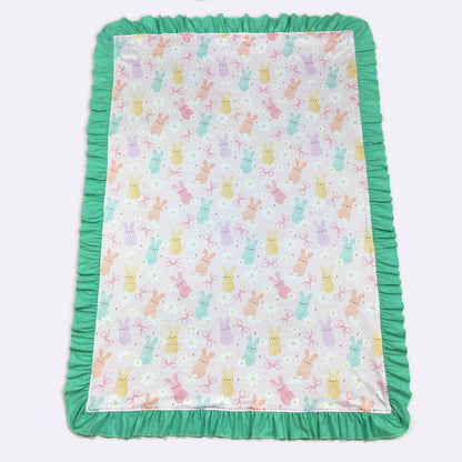 Personalized Pastel Peeps Minky Blanket - Tiny Tots Boutique