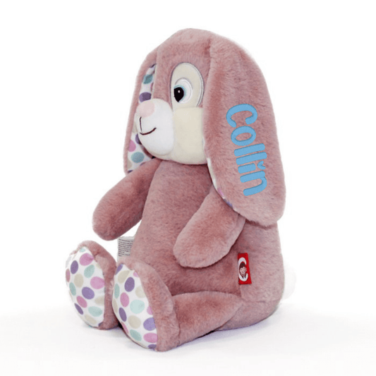 Personalized Plush Bunny - Mauve Color - Tiny Tots Boutique