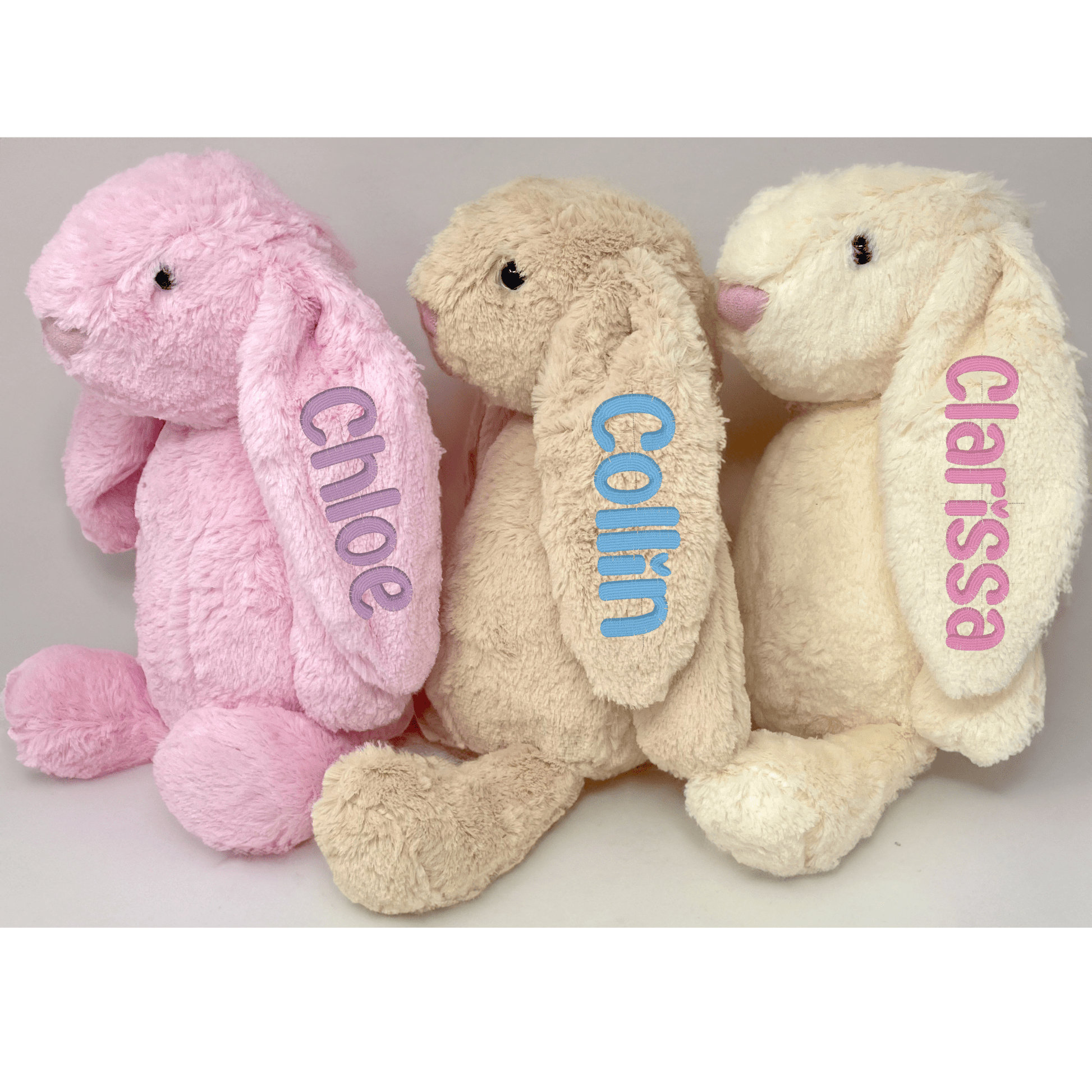 Personalized Plush Bunny with Embroidered Name - Tiny Tots Boutique