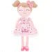Personalized Plush Doll – Light Brown Hair with Strawberry Dress - Tiny Tots Boutique