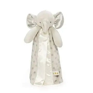 Personalized Plush Elephant Lovey - Gray Dots - Tiny Tots Boutique