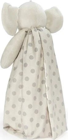 Personalized Plush Elephant Lovey - Gray Dots - Tiny Tots Boutique