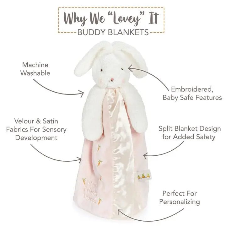Personalized Plush Puppy Lovey - Blue - Tiny Tots Boutique