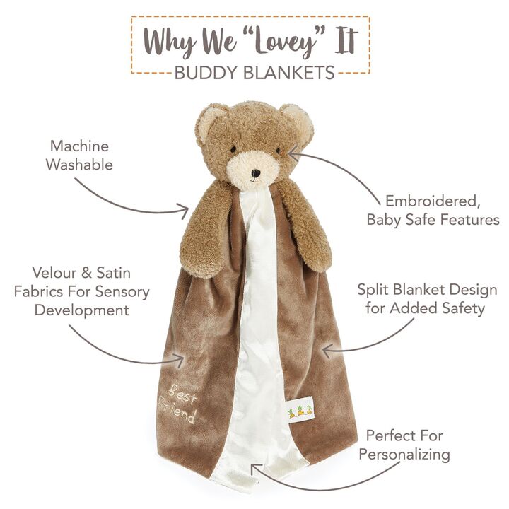 Personalized Plush Puppy Lovey - Blue - Tiny Tots Boutique