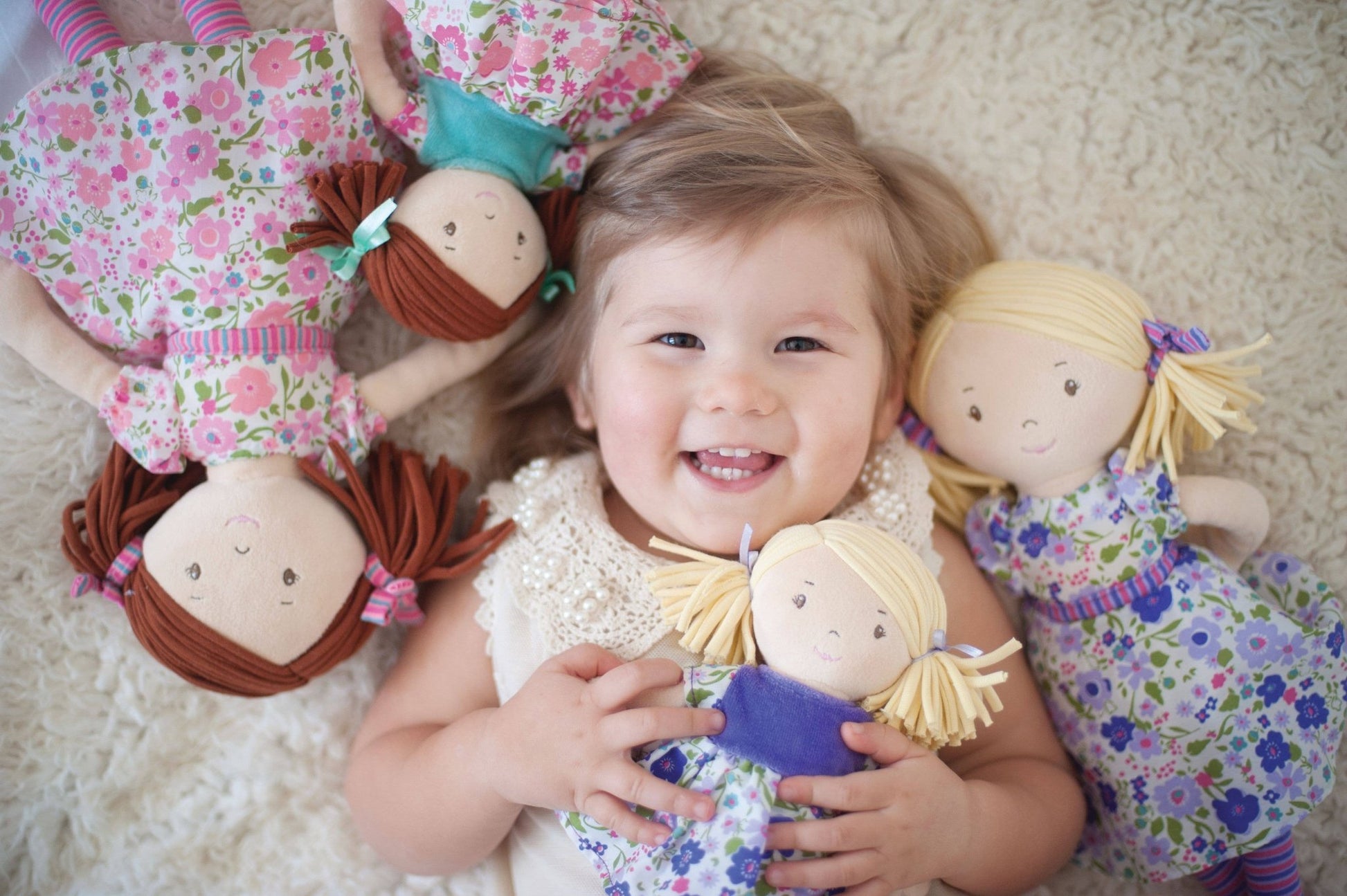 Personalized Plush Rag Doll - 16" Custom Keepsake - Tiny Tots Boutique