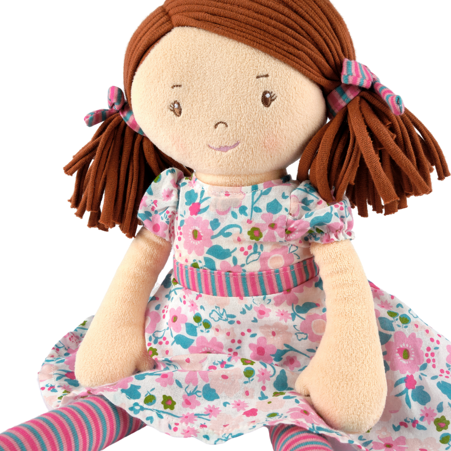 Personalized Plush Rag Doll - Custom Embroidered 16" Keepsake - Tiny Tots Boutique