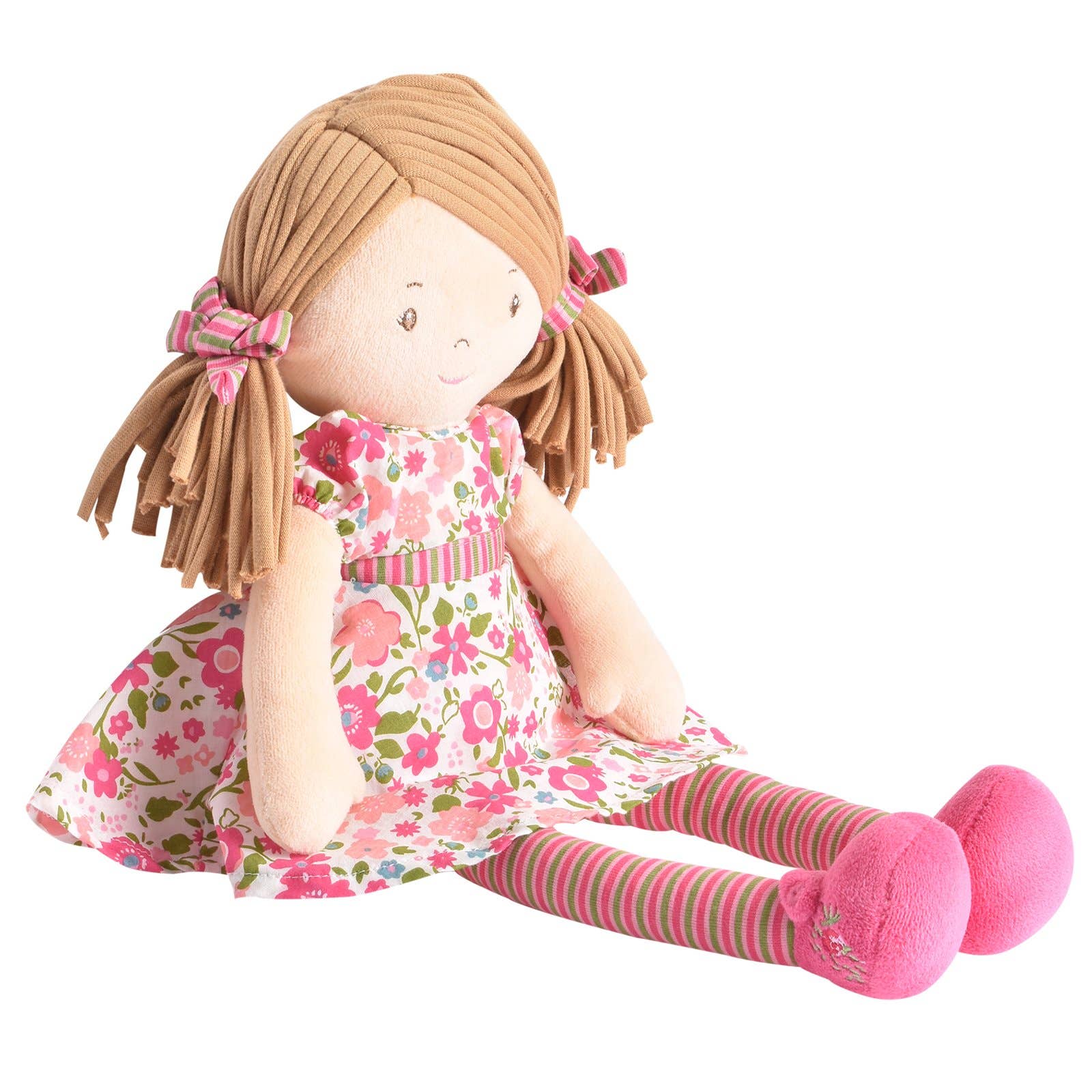Personalized Plush Rag Doll - Custom Embroidered 16" Keepsake - Tiny Tots Boutique