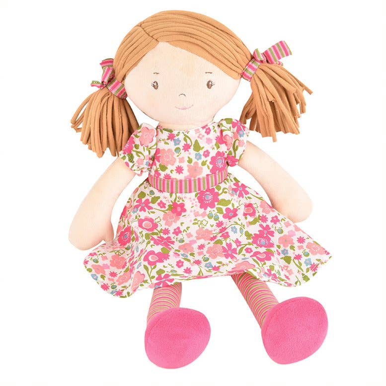 Personalized Plush Rag Doll - Custom Embroidered 16" Keepsake - Tiny Tots Boutique
