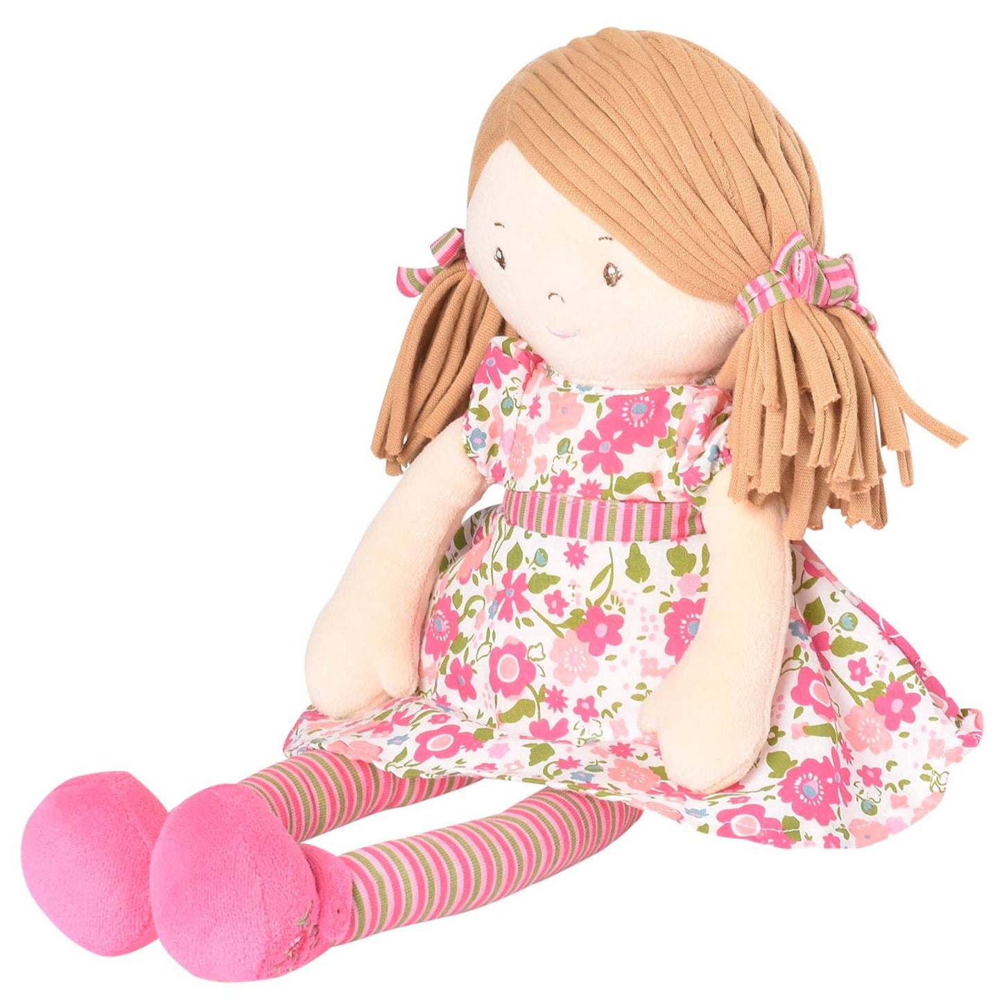 Personalized Plush Rag Doll - Custom Embroidered 16" Keepsake - Tiny Tots Boutique