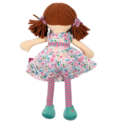 Personalized Plush Rag Doll - Custom Embroidered 16" Keepsake - Tiny Tots Boutique