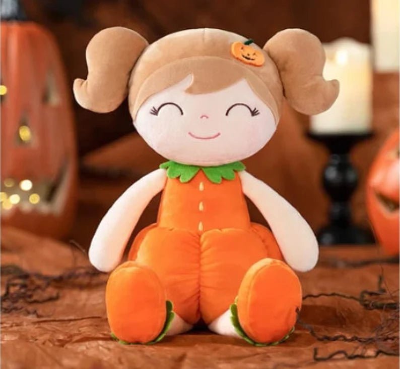 Personalized Pumpkin Plush Doll - Tiny Tots Boutique
