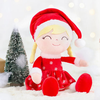 Personalized Santa Plush Doll – Blonde Hair - Tiny Tots Boutique