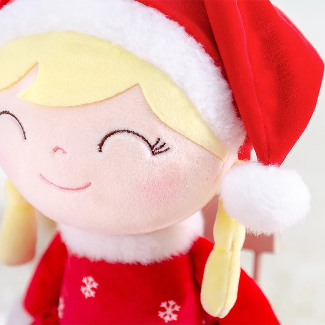 Personalized Santa Plush Doll – Blonde Hair - Tiny Tots Boutique