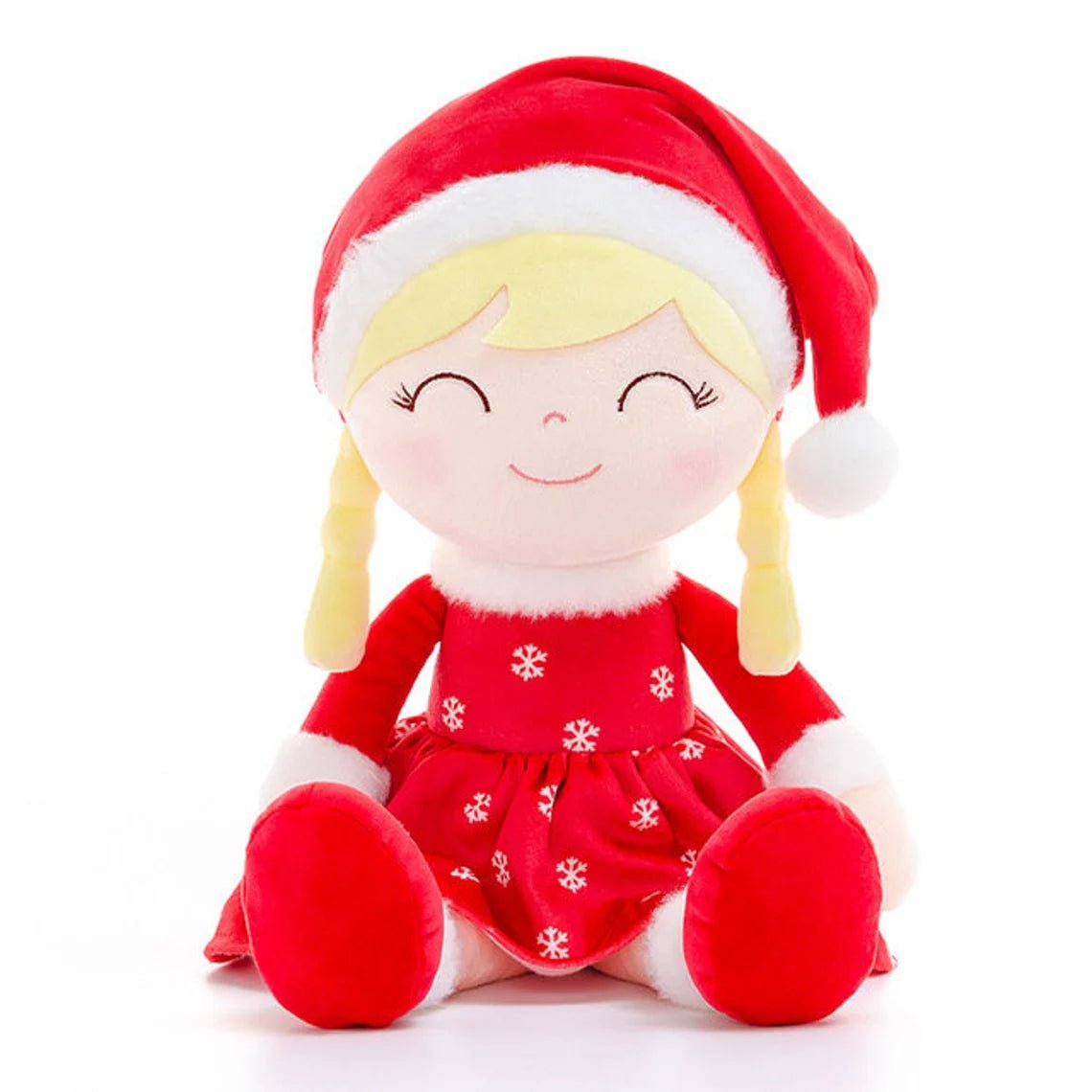 Personalized Santa Plush Doll – Blonde Hair - Tiny Tots Boutique