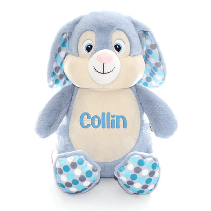 Personalized Sensory Plush Bunny - Custom Embroidered Baby Keepsake - Tiny Tots Boutique
