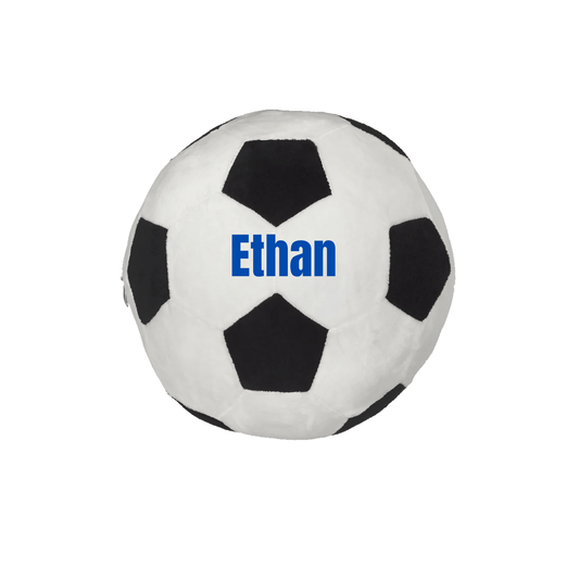 Personalized Soccer Plush - Custom Embroidered Stuffed Sports Ball - Tiny Tots Boutique