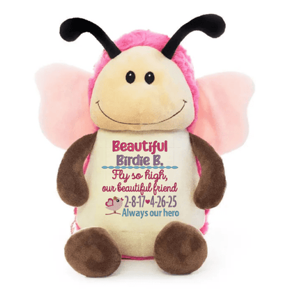 Personalized Sympathy Stuffed Animal - Custom Embroidered Memory Plush - Tiny Tots Boutique