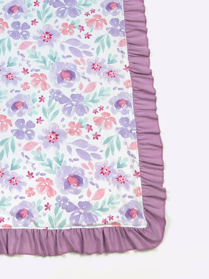 Personalized Vivid Violet Minky Blanket - Tiny Tots Boutique