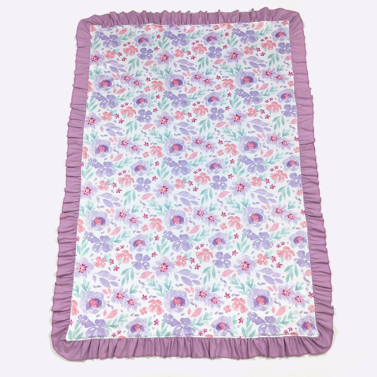 Personalized Vivid Violet Minky Blanket - Tiny Tots Boutique
