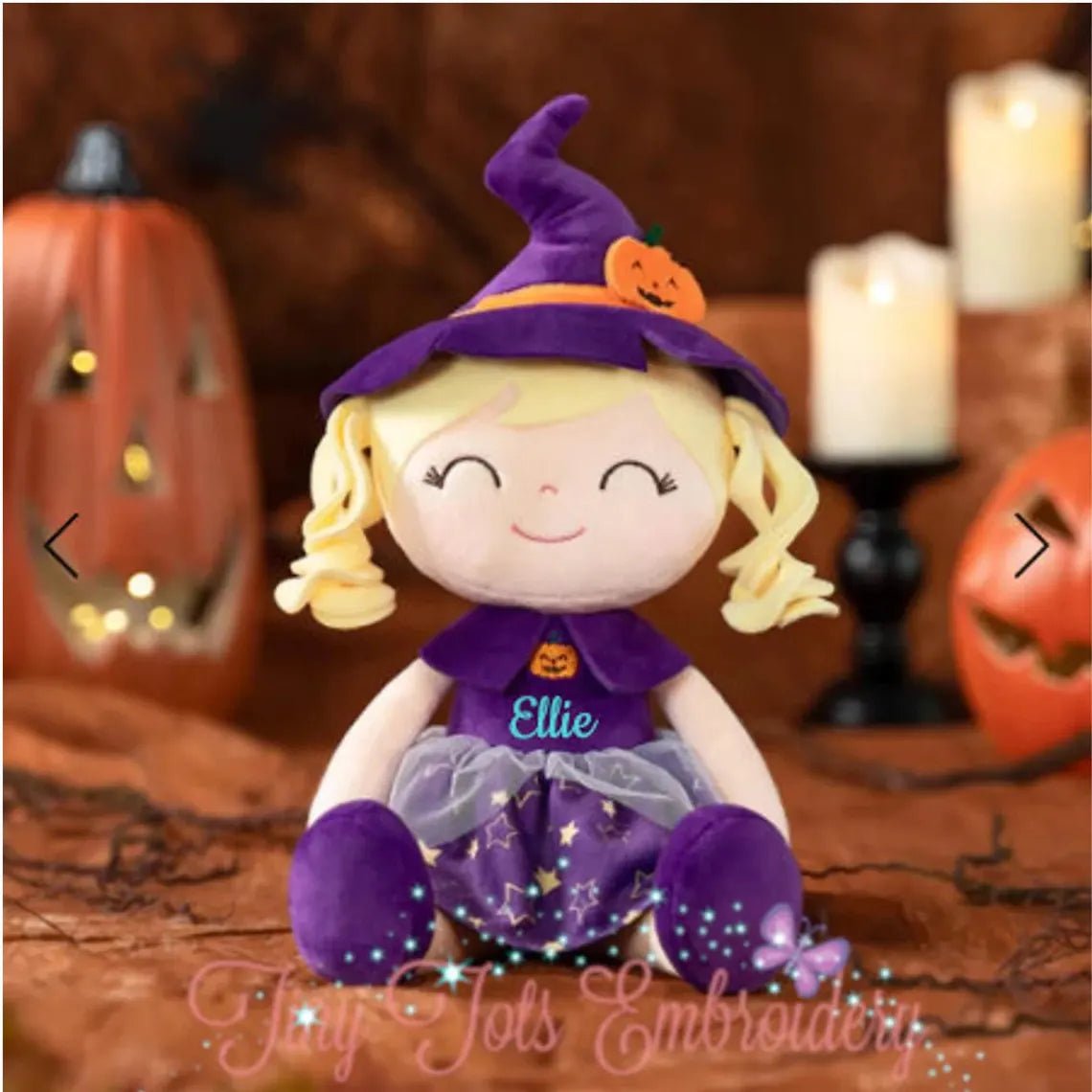 Personalized Witch Plush Doll - Tiny Tots Boutique