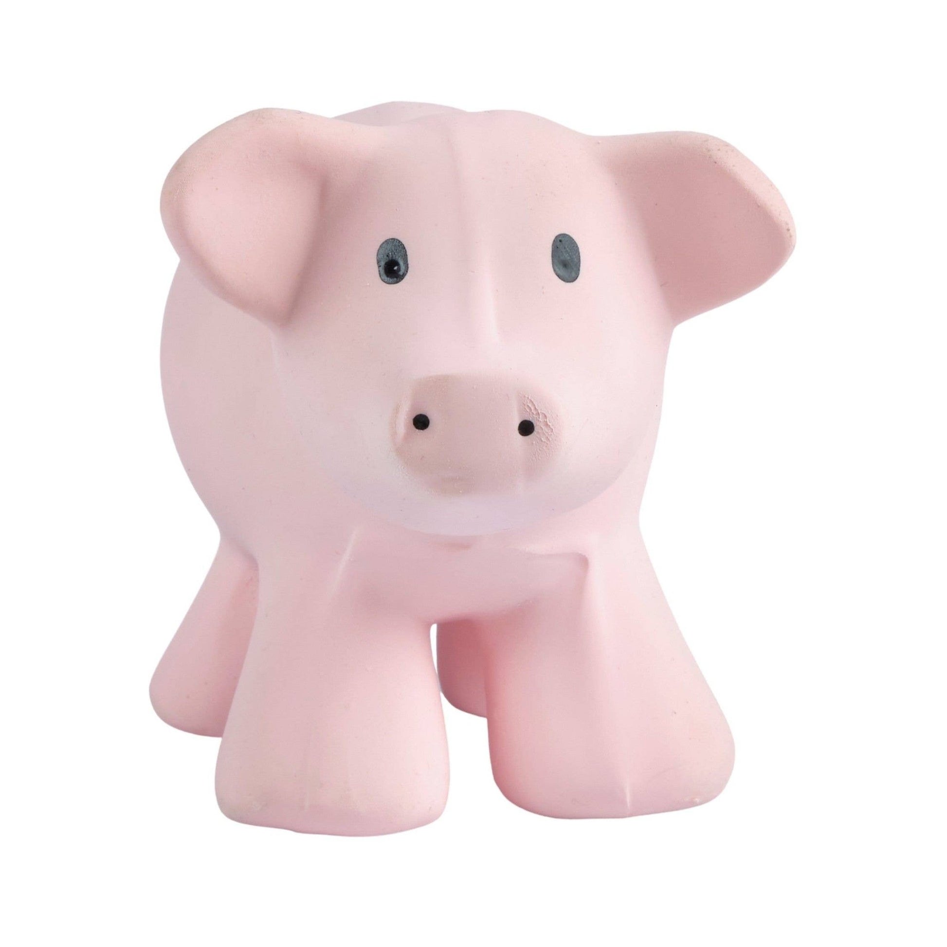 Pig Natural Organic Rubber Teether, Rattle & Bath Toy - Tiny Tots Boutique