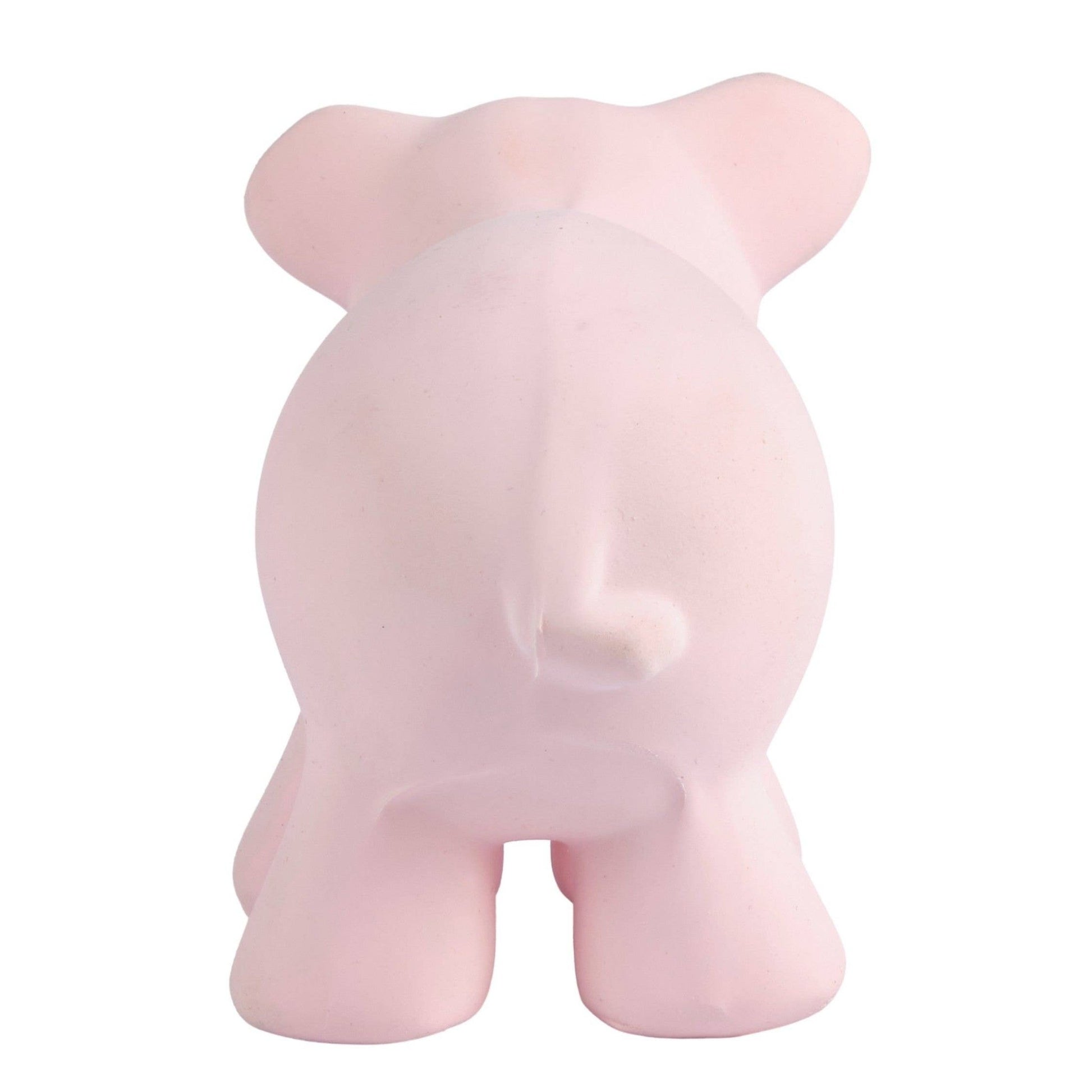 Pig Natural Organic Rubber Teether, Rattle & Bath Toy - Tiny Tots Boutique