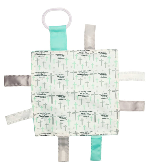 Prayer Church Baptism Baby Tag Keepsake Square 8"x8" - Tiny Tots Boutique