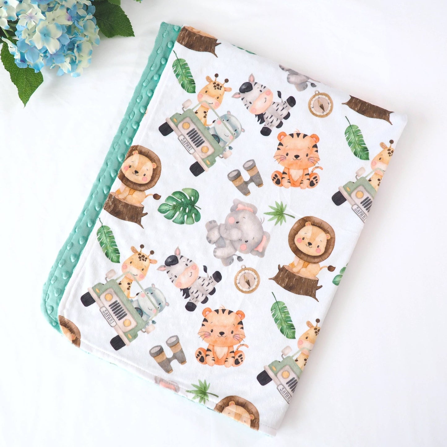 Premium Baby & Toddler Minky Blanket - Safari - Tiny Tots Boutique