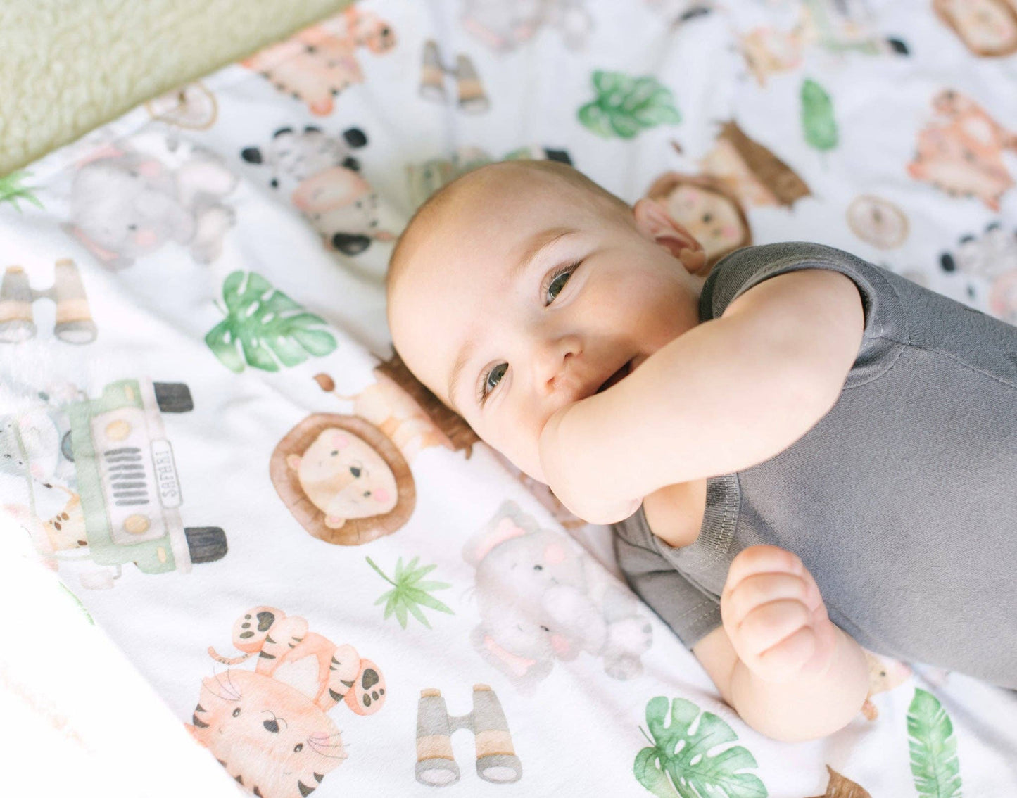Premium Baby & Toddler Minky Blanket - Safari - Tiny Tots Boutique