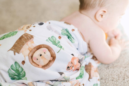 Premium Baby & Toddler Minky Blanket - Safari - Tiny Tots Boutique